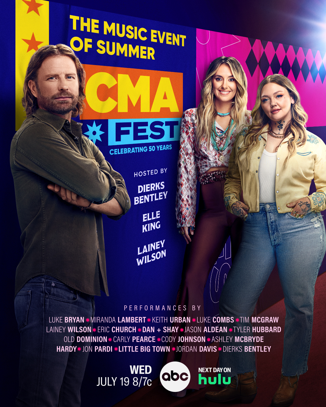 "CMA Fest" Returns With a 3Hour Primetime Concert Special WED JULY 19