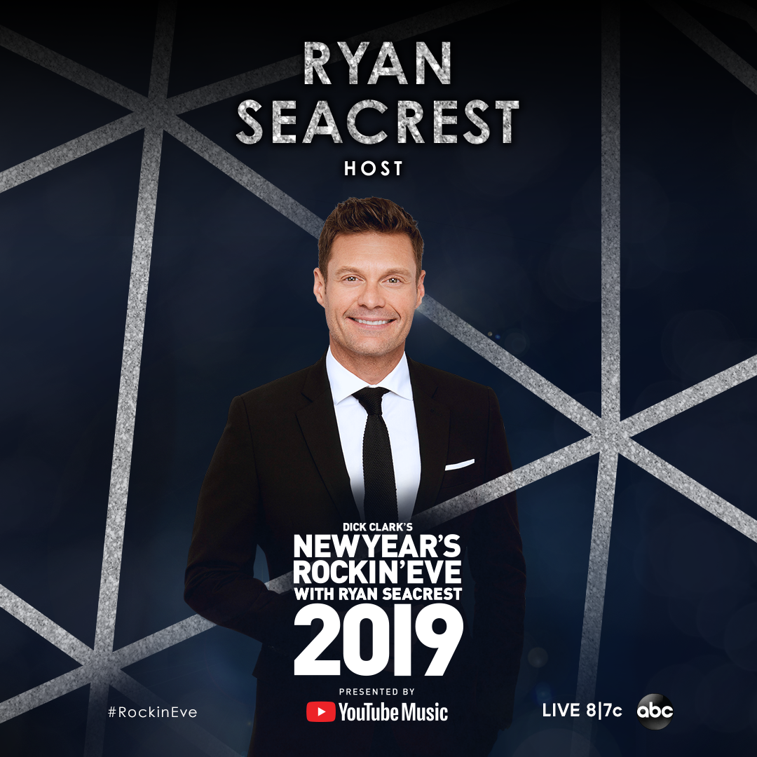 ryan seacrest new years eve 2019