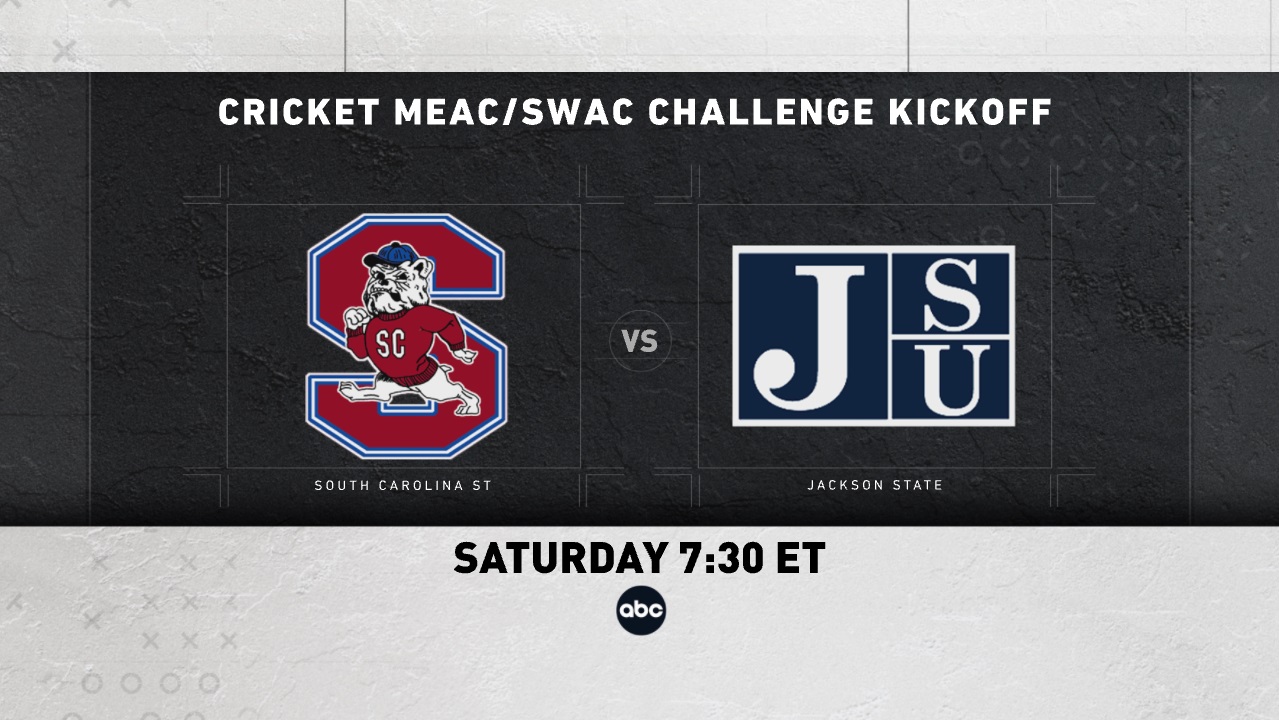 Watch the 2023 Cricket MEAC/SWAC Kickoff Challenge Saturday, August 26 on ABC and the ABC App ABC Updates