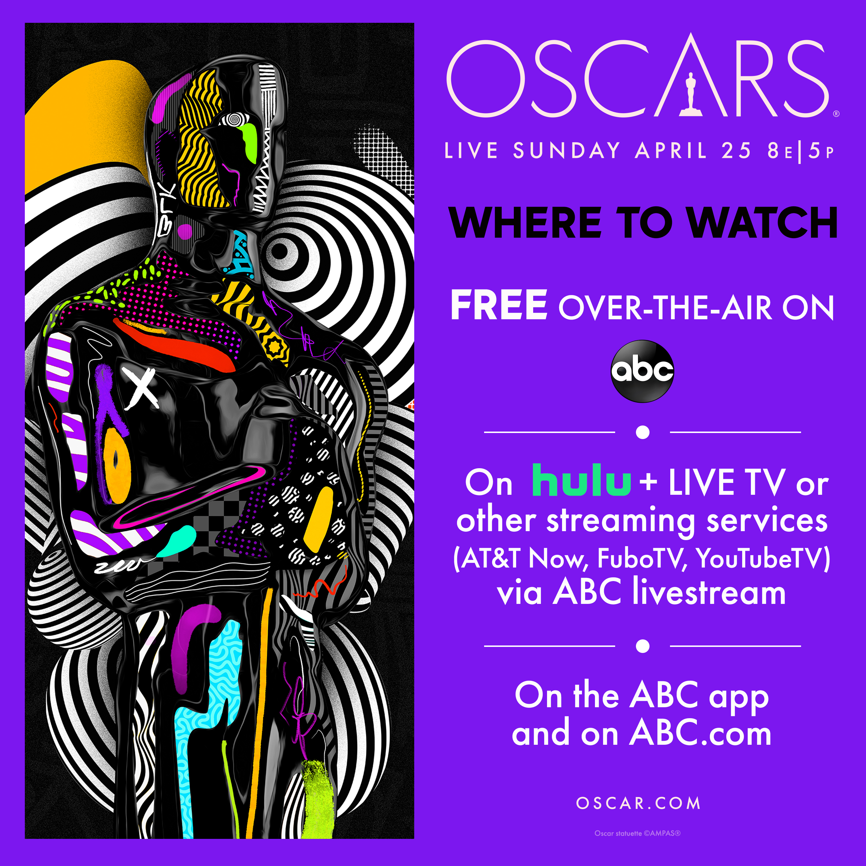 How can i sale watch the oscars live