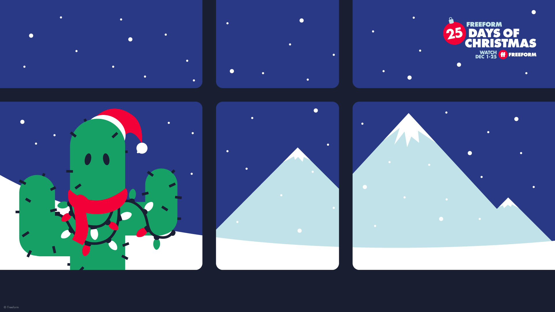 Download Custom 25 Days of Christmas Backgrounds For Video Calls & Meetings  | Freeform Updates